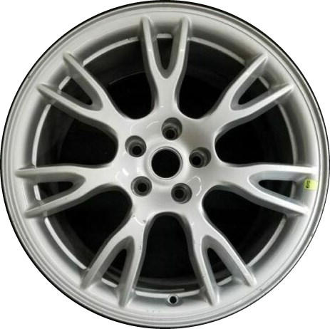 Tesla Model S 2021 powder coat silver 19x9.5 aluminum wheels or rims. Hollander part number ALY95278, OEM part number Not Yet Known.
