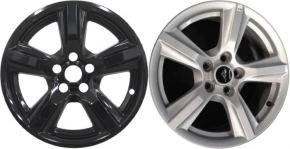 IMP-408BLK/7015GB Ford Mustang Black Wheel Skins (Hubcaps/Wheelcovers) 17 Inch Set