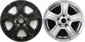 IMP-420BLK/7920GB Jeep Wrangler Black Wheel Skins (Hubcaps/Wheelcovers) 17 Inch Set