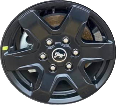 Ford Bronco 2021-2025 powder coat black 17x7.5 aluminum wheels or rims. Hollander part number ALY10383/95292, OEM part number M2DZ-1007-P.