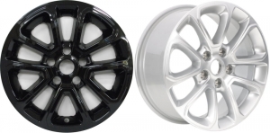 IMP-8921GB Jeep Grand Cherokee Black Wheel Skins (Hubcaps/Wheelcovers) 18 Inch Set