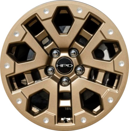 Honda Passport 2022-2024 powder coat bronze 18x8 aluminum wheels or rims. Hollander part number 63714b, OEM part number 08W18TGS100.