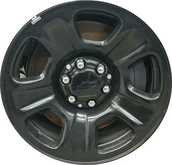 Chevrolet Tahoe 2021-2024 powder coat black 20x9 steel wheels or rims. Hollander part number STLTAHPD, OEM part number 84947815, 23376235.