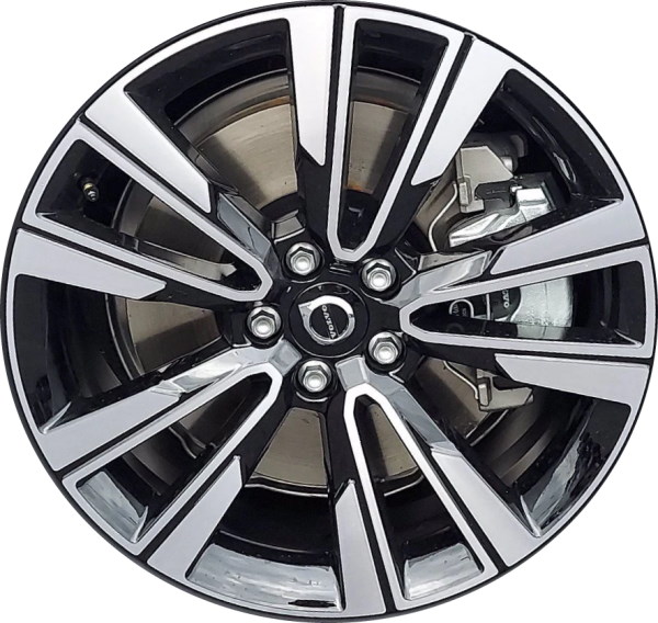 Volvo V60 Cross Country 2021-2023 black machined 19x8 aluminum wheels or rims. Hollander part number ALY70509, OEM part number 316802024.