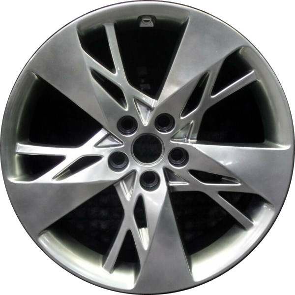 Genesis GV70 2022-2025 powder coat hyper grey 19x8 aluminum wheels or rims. Hollander part number 71039, OEM part number 52910-AR110.
