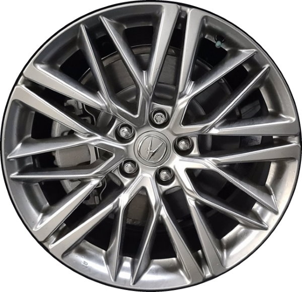 Acura MDX 2022-2024 powder coat silver 20x9 aluminum wheels or rims. Hollander part number 71669a, OEM part number 42800TYAA70.