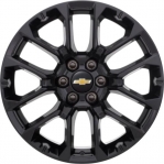 ALYGY098 Colorado, Silverado, Suburban, Tahoe, Canyon, Sierra, Yukon Rim Black Painted #84802386