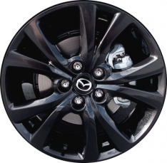 ALYMX047U45 Mazda CX-30 Wheel/Rim Black Painted #9965C57080