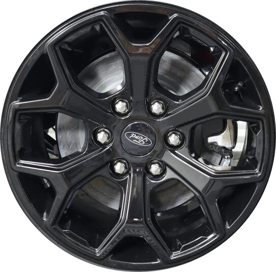 Ford Expedition 2022-2024 powder coat black 18x8.5 aluminum wheels or rims. Hollander part number ALY10439, OEM part number NL1Z-1007-G.