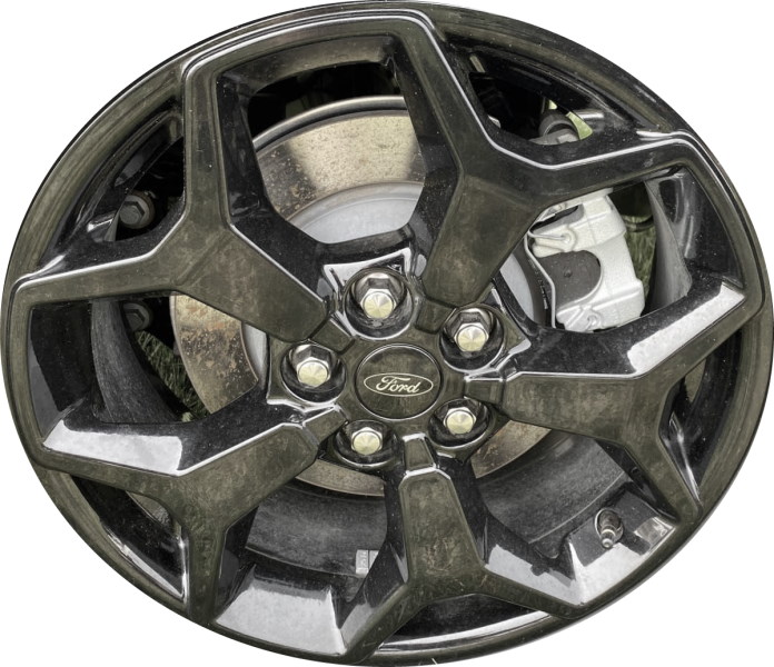 Ford Maverick 2022-2025 powder coat black 17x7 aluminum wheels or rims. Hollander part number 10417, OEM part number NZ6Z1007D.