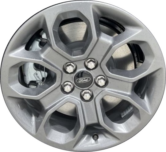 Ford Maverick 2022-2025 powder coat dark grey 17x7 aluminum wheels or rims. Hollander part number 10416, OEM part number NZ6Z1007B.