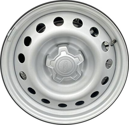 Ford Maverick 2022-2025 powder coat silver 17x7 steel wheels or rims. Hollander part number 10415, OEM part number NZ6Z1015A.