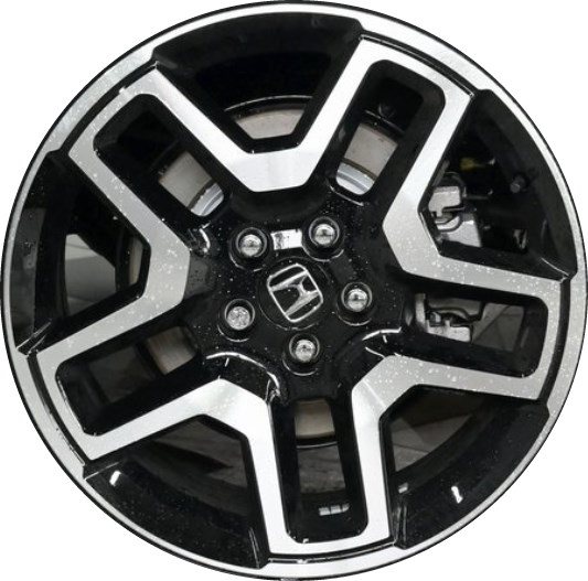 Honda Passport 2022-2024 black machined 20x8.5 aluminum wheels or rims. Hollander part number 63708b, OEM part number 42800TGSA20.
