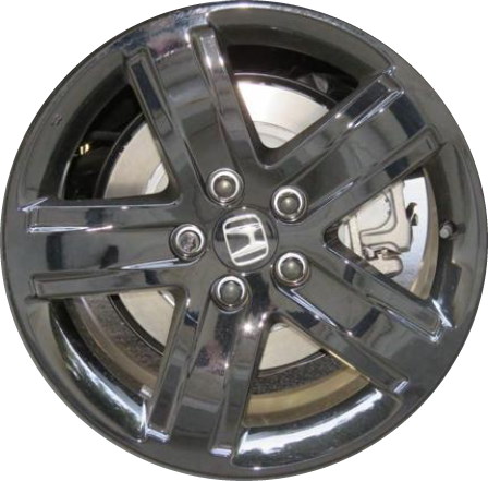 Honda Ridgeline 2021-2023 powder coat black 18x8 aluminum wheels or rims. Hollander part number ALY63655U45HH, OEM part number 42700-T6Z-A71.