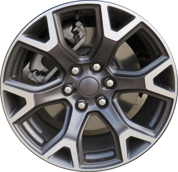 Jeep Wagoneer 2022-2024 charcoal machined 20x9 aluminum wheels or rims. Hollander part number ALY95208U30, OEM part number Not Yet Known.