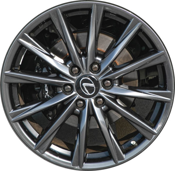 Lexus LX600 2022-2025 hyper charcoal 22x8 aluminum wheels or rims. Hollander part number 74403, OEM part number 4261A60291.