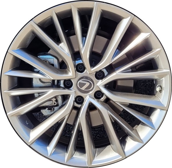Lexus NX250 2022-2025, NX350 2022-2025, NX350h 2022-2025 powder coat hyper silver 20x7.5 aluminum wheels or rims. Hollander part number 74411, OEM part number 4261178200.