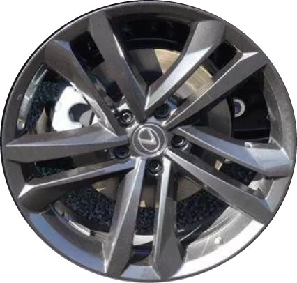 Lexus NX450h 2022-2025 powder coat charcoal 20x7.5 aluminum wheels or rims. Hollander part number 74412, OEM part number 4261178250.