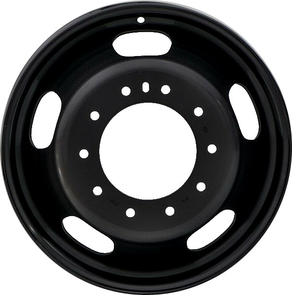 Dodge Ram 4500 2021-2024, Ram 5500 2021-2024 powder coat black 19.5x6 steel wheels or rims. Hollander part number STL99029U45, OEM part number Not Yet Known.
