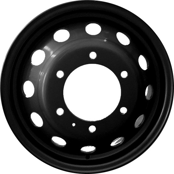 Ford Transit 150 2020-2024, Transit 250 2020-2024, Transit 350 SRW 2020-2024 powder coat black 16x6.5 steel wheels or rims. Hollander part number 10361, OEM part number LK4Z1015B.