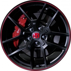 ALY63692 Honda Civic Type R Wheel/Rim Black/Red Painted #42700TGHAA2