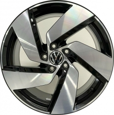 ALY69639 Volkswagen Golf GTI Wheel/Rim Black Machined #5H0601025HFZZ