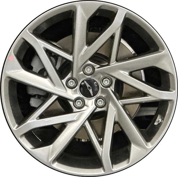 Genesis GV60 2023-2025 powder coat hyper silver 20x8.5 aluminum wheels or rims. Hollander part number ALY70796, OEM part number 52910-CU300.