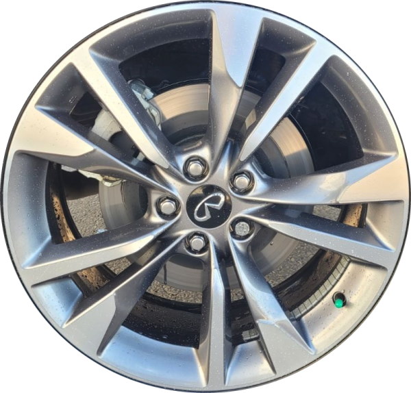 Infiniti QX60 2022-2025 grey machined 20x8 aluminum wheels or rims. Hollander part number 73814, OEM part number 403006SA3A.
