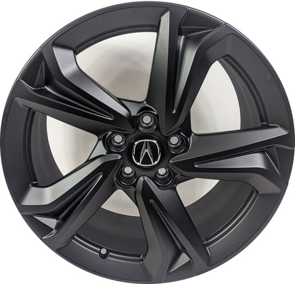 Acura Integra 2023-2024 powder coat charcoal 19x8 aluminum wheels or rims. Hollander part number ALY71888B, OEM part number 08W193S5200A.