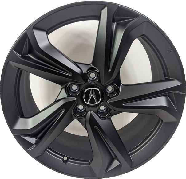 Acura Integra 2023-2025 powder coat charcoal 19x8 aluminum wheels or rims. Hollander part number ALY71888B, OEM part number 08W193S5200A.