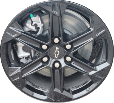 Chevrolet Blazer 2023 powder coat black 18x8 aluminum wheels or rims. Hollander part number ALY95472U45, OEM part number Not Yet Known.