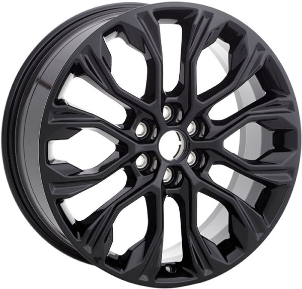 Chevrolet Blazer 2020-2025 powder coat black 20x8 aluminum wheels or rims. Hollander part number ALY14058U45/95372, OEM part number 84941843.