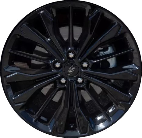 Ford Escape 2023-2025 black painted 19x7.5 aluminum wheels or rims. Hollander part number 95130, OEM part number Not Yet Known.
