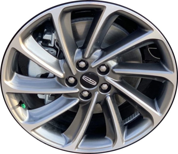 Lincoln Corsair 2022-2025 grey machined 19x7.5 aluminum wheels or rims. Hollander part number 10422, OEM part number MJ7Z1007E.