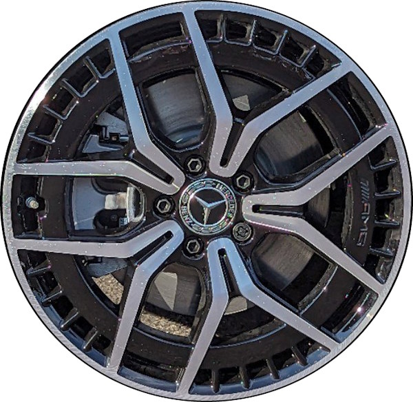 Mercedes-Benz EQB 250+ 2023-2024, EQB 300 2023-2024 EQB 350 2023-2024 black machined 189x7.5 aluminum wheels or rims. Hollander part number ALY85853, OEM part number 24340105007X23.