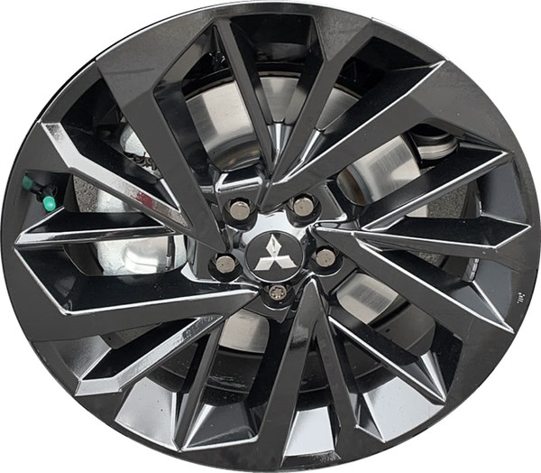 Mitsubishi Outlander SEL 2023-2025 black painted 20x8 aluminum wheels or rims. Hollander part number ALY65866B, OEM part number 40300W870P.