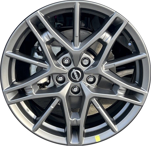 Nissan Altima 2023-2025 grey painted 19x8 aluminum wheels or rims. Hollander part number ALY62855, OEM part number 40300-9HF1J.