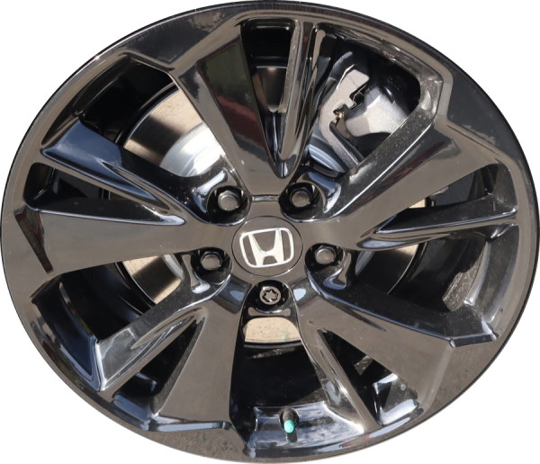Honda Odyssey 2023-2024 powder coat black 19x7.5 aluminum wheels or rims. Hollander part number ALY60305B, OEM part number 42700-THR-A91.