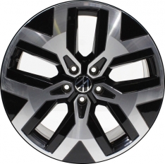 ALY70099 Volkswagen Taos Wheel/Rim Black Machined #2GJ601025DFZZ