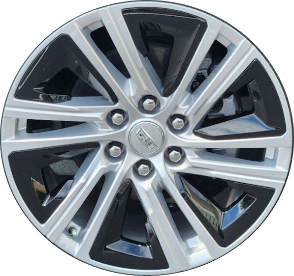 Cadillac Lyriq 2023-2025 powder coat silver 20x9 aluminum wheels or rims. Hollander part number Not ALY4879b, OEM part number 85514109