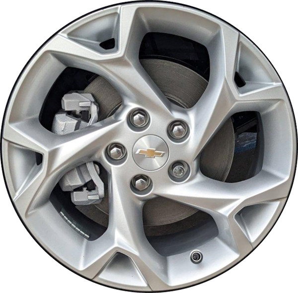 Chevrolet Trax 2024 Powder Coat Silver 17x7.5 aluminum wheels or rims. Hollander part number ALYGZ052U20, OEM part number Not Yet Known.