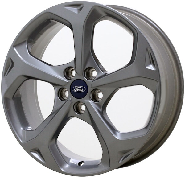 Ford Escape 2023-2025 powder coat grey 18x7 aluminum wheels or rims. Hollander part number ALY10466, OEM part number PJ6Z-1007-C.