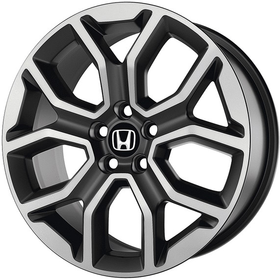 Honda Pilot 2023-2025 black machined 20x8 aluminum wheels or rims. Hollander part number ALY60315A, OEM part number 08W20-T90-100.