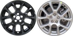 IMP-8222GB Jeep Compass Black Wheelskins (Hubcaps/Wheelcovers) 18 Inch Set