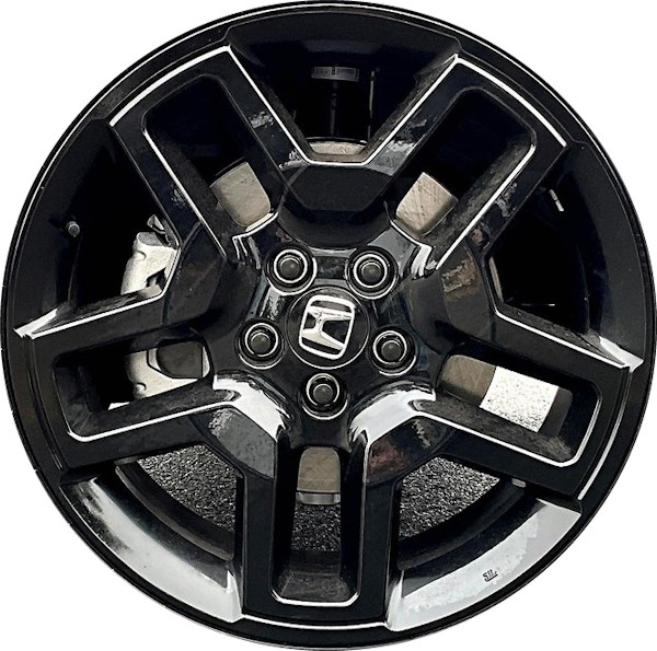 Honda Passport Black Edition 2024-2025 powder coat black 20x8.5 aluminum wheels or rims. Hollander part number 63708c, OEM part number 42800TGSA60