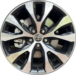 ALYTX018U45 Toyota Grand Highlander Wheel/Rim Black Machined #426110EA31