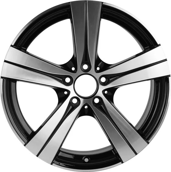 Mercedes-Benz C300 2022-2024 black machined 18x7.5 aluminum wheels or rims. Hollander part number 86652, OEM part number 20640147007X23.