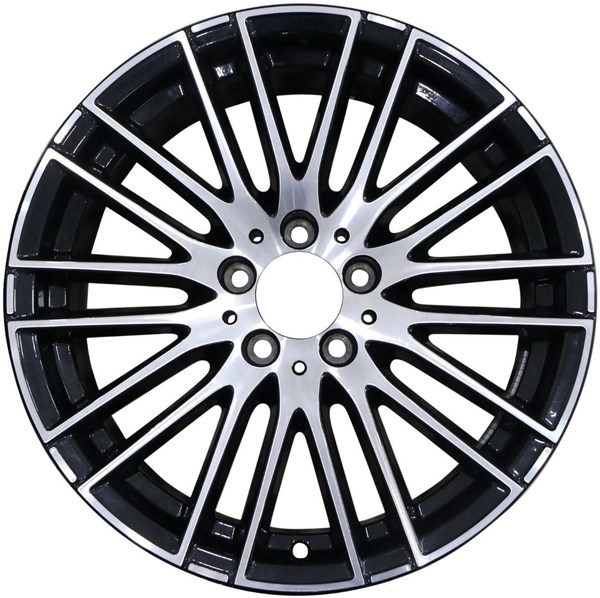 Mercedes-Benz C300 2022-2024 black machined 18x7.5 aluminum wheels or rims. Hollander part number 86656, OEM part number 20640149007X23.