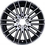 ALYMV067 Mercedes-Benz C300 Wheel/Rim Black Machined #20640149007X23