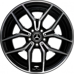 ALY65582U45 Mercedes-Benz E350, E450 Wheel/Rim Black Machined #21340165007X23